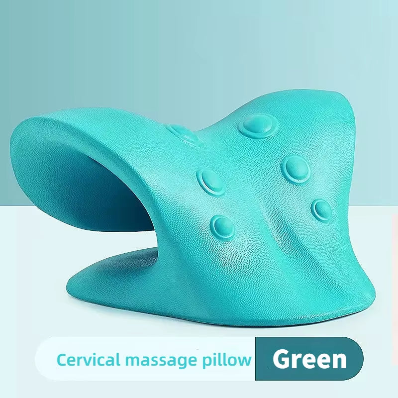 Neck Shoulder Stretcher Relaxer Cervical Chiropractic Traction Device Head Back Relaxer for Pain Relief Cervical Spine Alignment